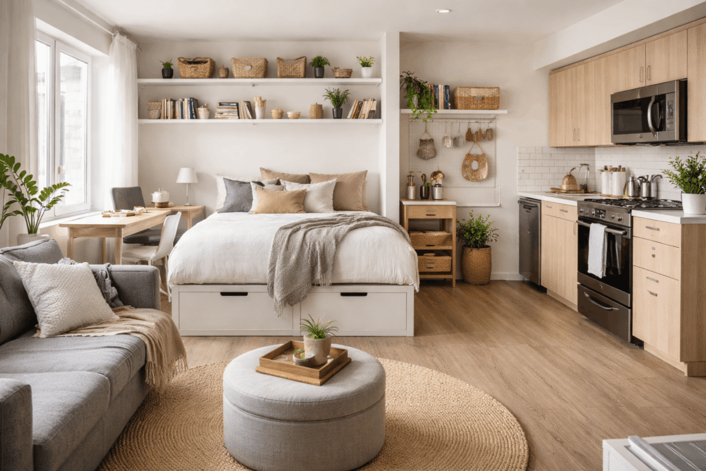 studio apartment storage