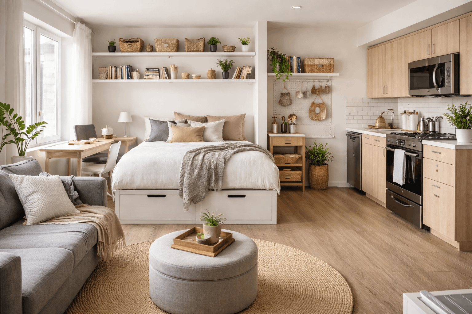 studio apartment storage